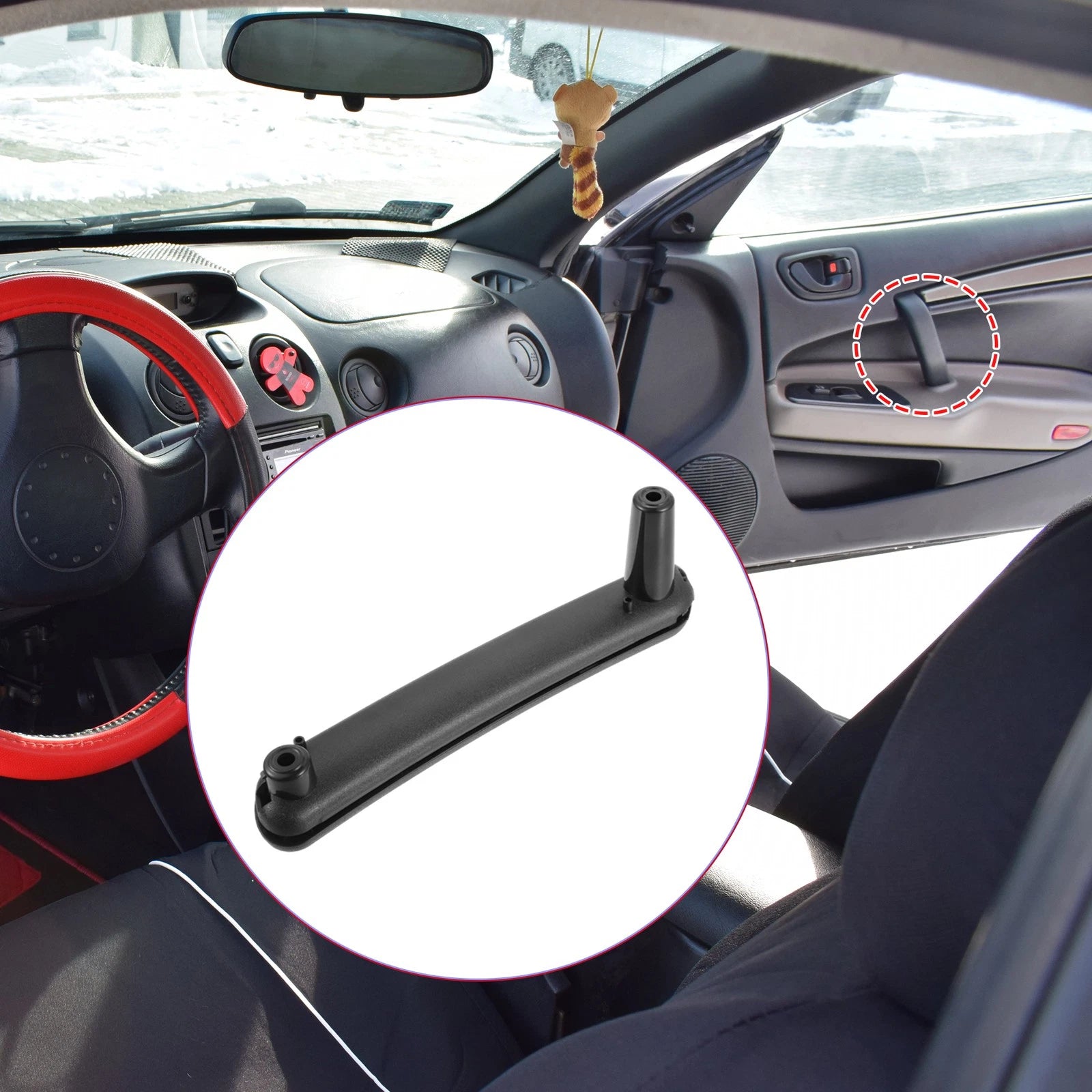 2 Pcs Door Pull Handle for Mitsubishi Eclipse (2006–2012) 7221A069HA 7221A070HA