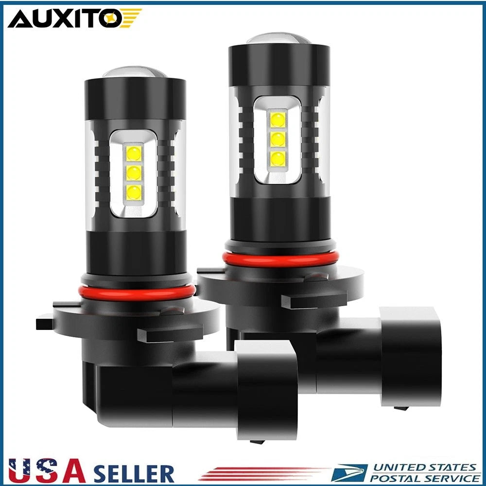 2X AUXITO 9145 9140 LED Fog Light Bulbs for Ford F-150 (2006–2022) 6500K 80W