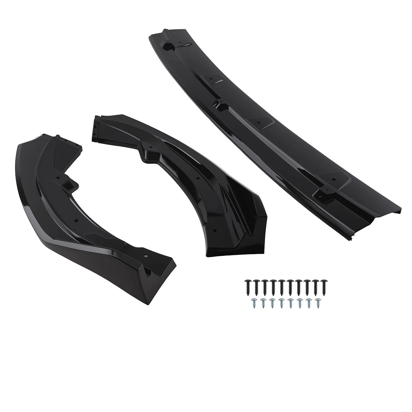 Front Bumper Lip Kit for Toyota Camry SE/XSE (2018–2020) Gloss Black