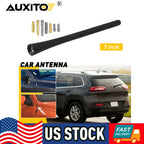 7" Rubber Antenna Mast for Chevy Silverado 1500 2500 3500 & GMC Sierra (2007–2019)