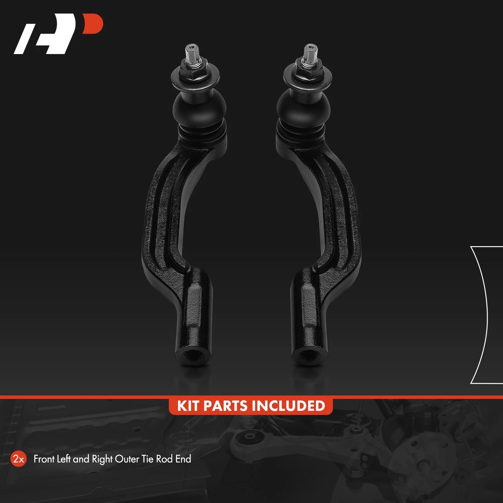 2X Front Outer Tie Rod End for Mercedes-Benz CLA250 (2020–2022)