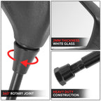 Universal ATV Side View Mirrors Handlebar Mount Bolt-In (Polypropylene)