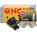 NGK HEI Ignition Coil & 8 G-Power Platinum Spark Plugs for Ford Mustang