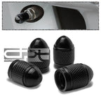 Set of 4 Aluminum Bullet Style Tire Rim Valve Air Port Cover Stems Caps