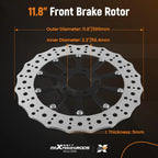 11.8" Front Brake Rotor Disc for Harley-Davidson Touring Electra Glide (2014–2024)