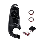 Rear Carbon Fiber Bumper Diffuser with LED Brake Light for Infiniti Q50 (2014–2017)