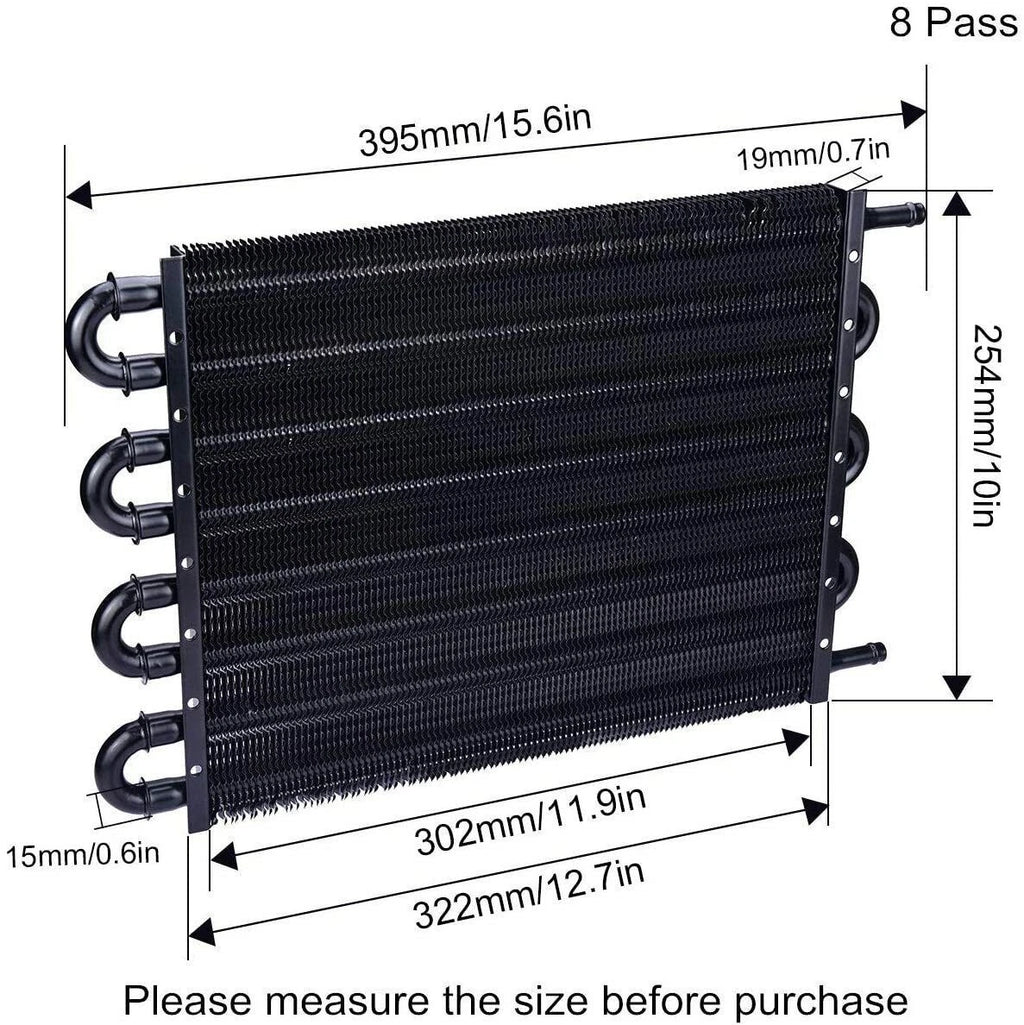 8 Row Transmission Oil Cooler Kit for Auto-Manual Radiator