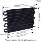 8 Row Transmission Oil Cooler Kit for Auto-Manual Radiator