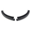 Black ABS Front Water Rain Gutter Extensions for Jeep Wrangler (2018-2021)