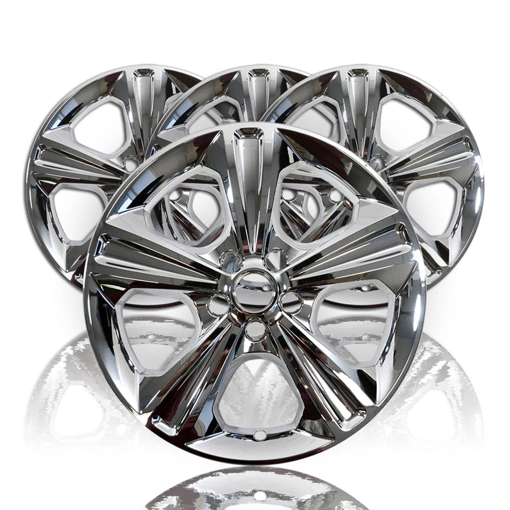 4 New 17" Chrome Wheel Skins Hub Caps Full Alloy Covers for 2013-16 Ford Escape
