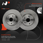 Set of 2 Front Disc Brake Rotors for Subaru Outback (2015–2019)