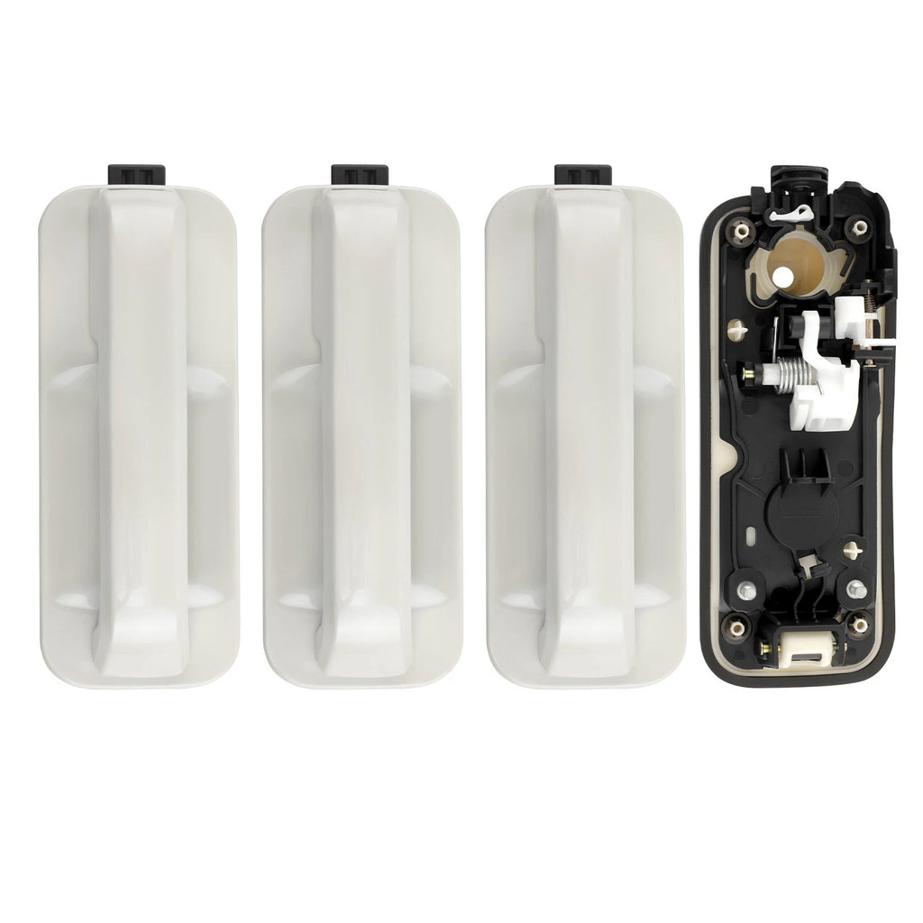 Pearl White Door Handles Front and Rear Set for Ford F-150 (2015–2020)