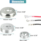 Polished Steering Wheel Hub Adapter for Flaming River/Ididit (A01-56P)