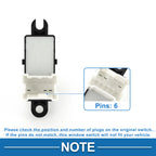 Passenger Side Power Window Switch for Nissan Murano (2011–2014) No. 25411JD05A