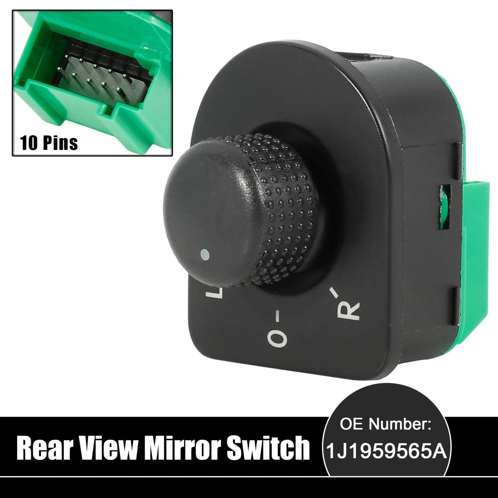 Power Rear View Mirror Switch 1J1959565A for Volkswagen Golf (1999–2006)