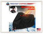 XXL Waterproof Motorcycle Cover for Road Bikes (UV, Rain, Dust Protection)