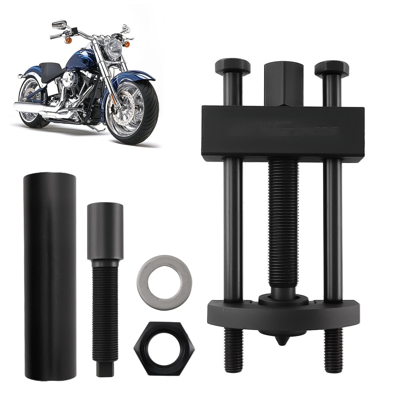 Mainshaft Bearing Inner Installer & Puller Tool for Harley Big Twin (1984–Present)