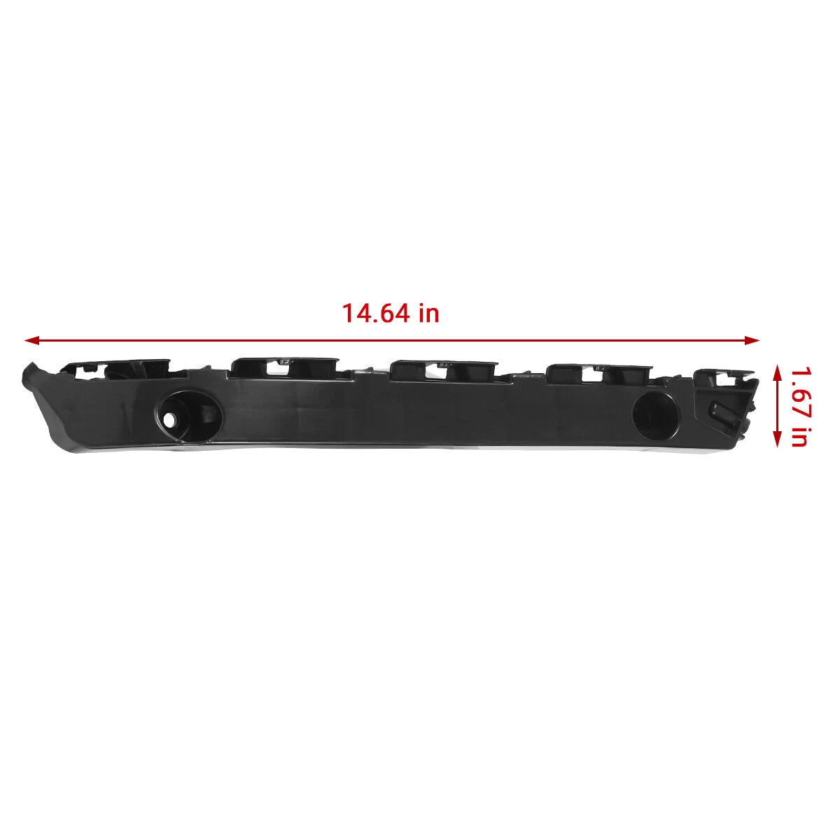 Set of 2 Front Bumper Cover Support Brackets for Toyota Sienna (2011–2020)