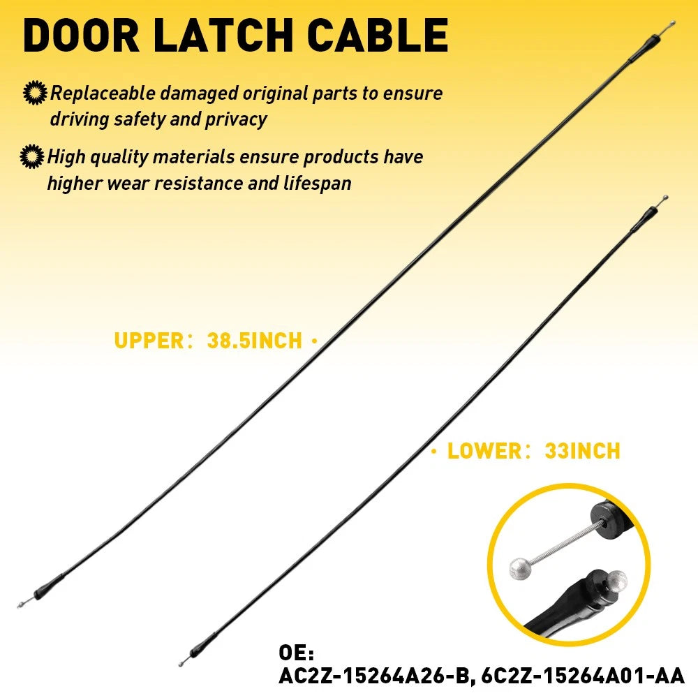 Side Cargo Door Latch Release Cable for Ford E150 E250 E350 (YYYY–YYYY)