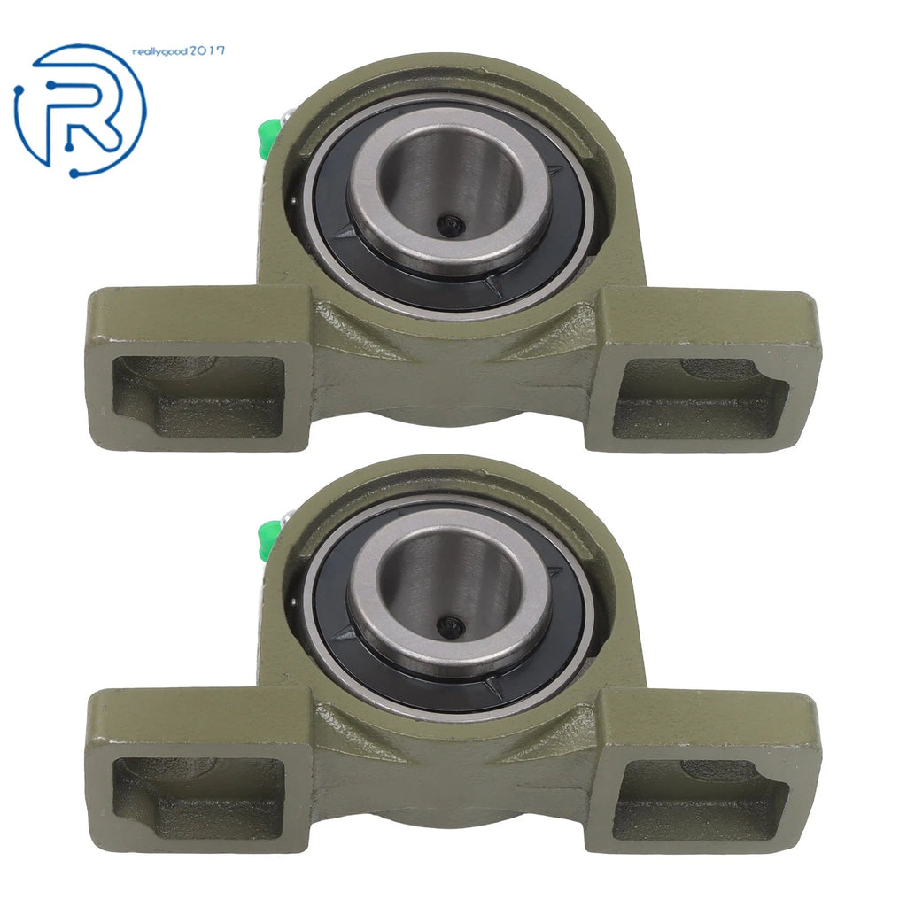 Set of 2 Pillow Block Bearings for UCP207-20 (1-1/4" Bore)