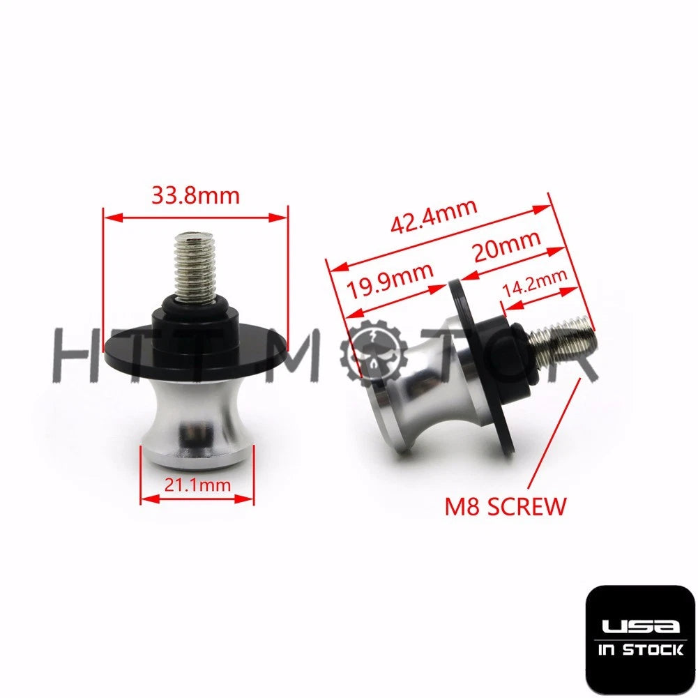 8mm CNC Swingarm Spools Sliders for Honda CBR1000RR 250R 600RR 900RR 954RR RC51