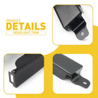 Set of 2 Headlight Molding Trim for Toyota 4Runner (1996–2001)