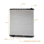 3-Row Aluminum Cooling Radiator for Ford Mustang 1965–1966