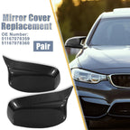 Pair of Carbon Fiber Pattern Rear View Mirror Covers for BMW E60 E61 E63 E64 (2003–2010)