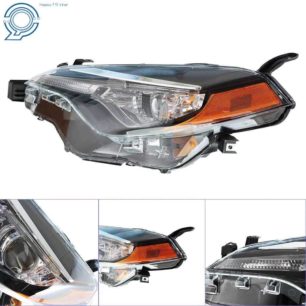 Left Headlight for Toyota Corolla CE L LE ECO (2017-2019)