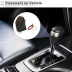 Gear Shift Knob Cover for Subaru Impreza (2017–2023) Black Brown Faux Leather