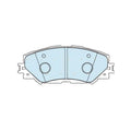 Front Disc Brake Pad Set for Toyota RAV4 (2005–2013)