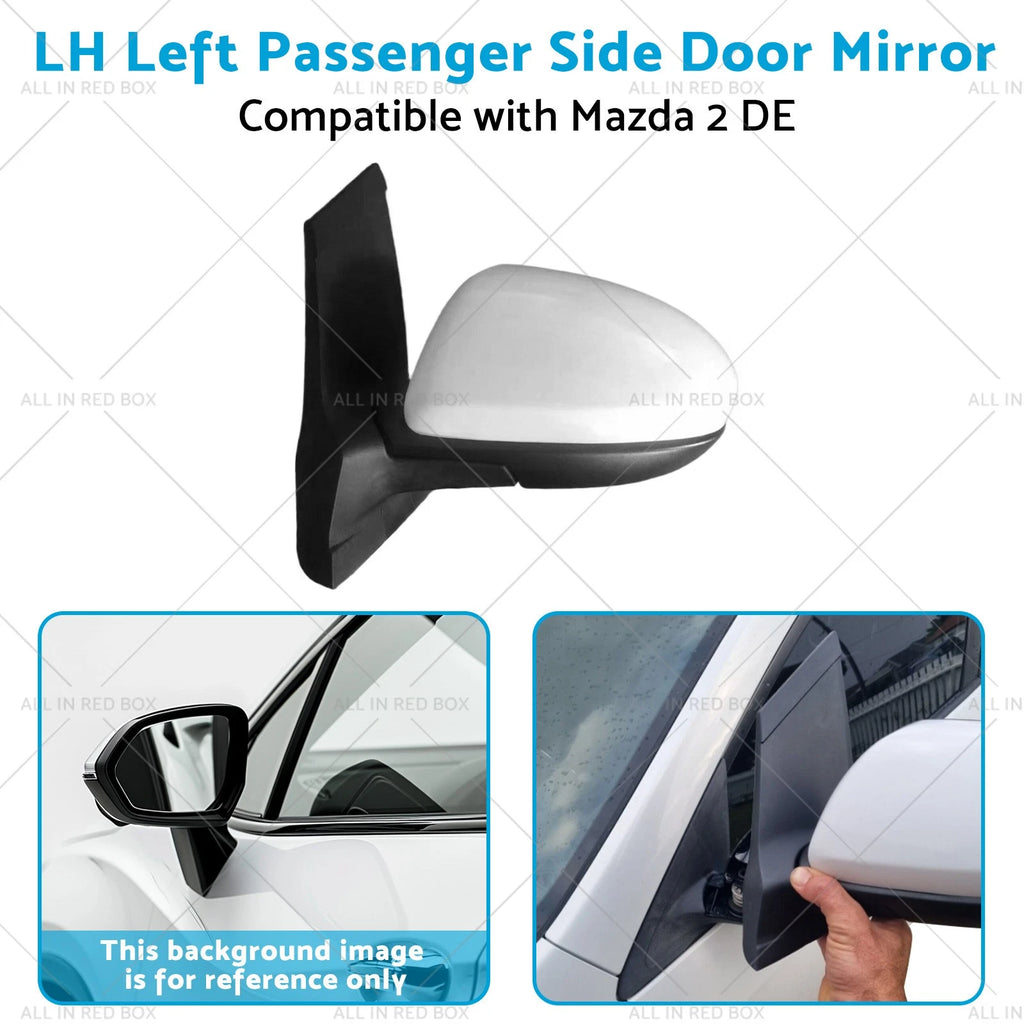 LH Left Passenger Side Door Mirror for Mazda 2 (2006–2014) 3 Wires