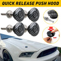 Set of 4 Push Button Quick Release Hood Pins for Car Bumper Latch