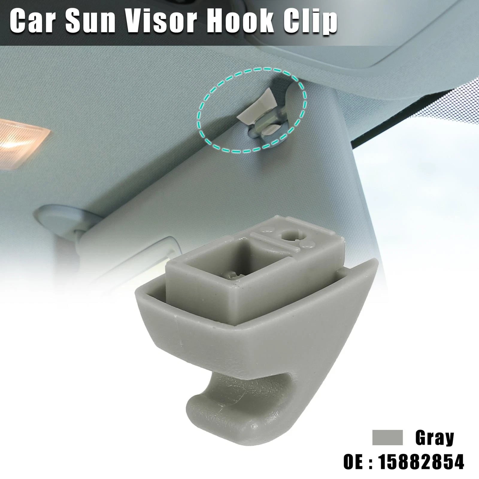 Sun Visor Hook Clip Bracket for Chevy Silverado 1500 (2019–2023)