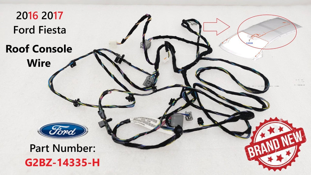 Ceiling Roof Console Wire Harness for Ford Fiesta (2016–2017) G2BZ-14335-H