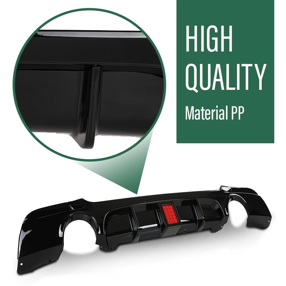 Rear Bumper Diffuser with Light for BMW E92 E93 3 Series (2007–2013)