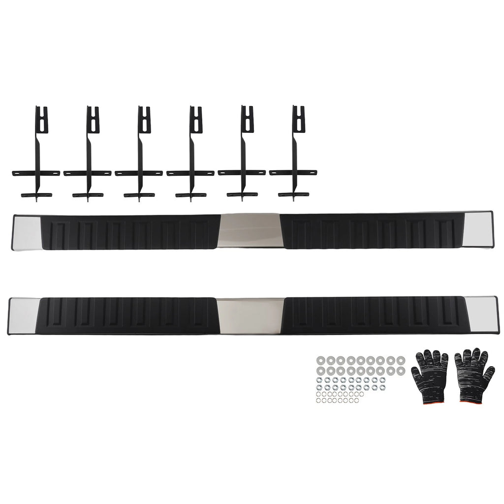 Stainless Steel Running Boards for Ford F-150 Super Crew Cab (2015–2025)