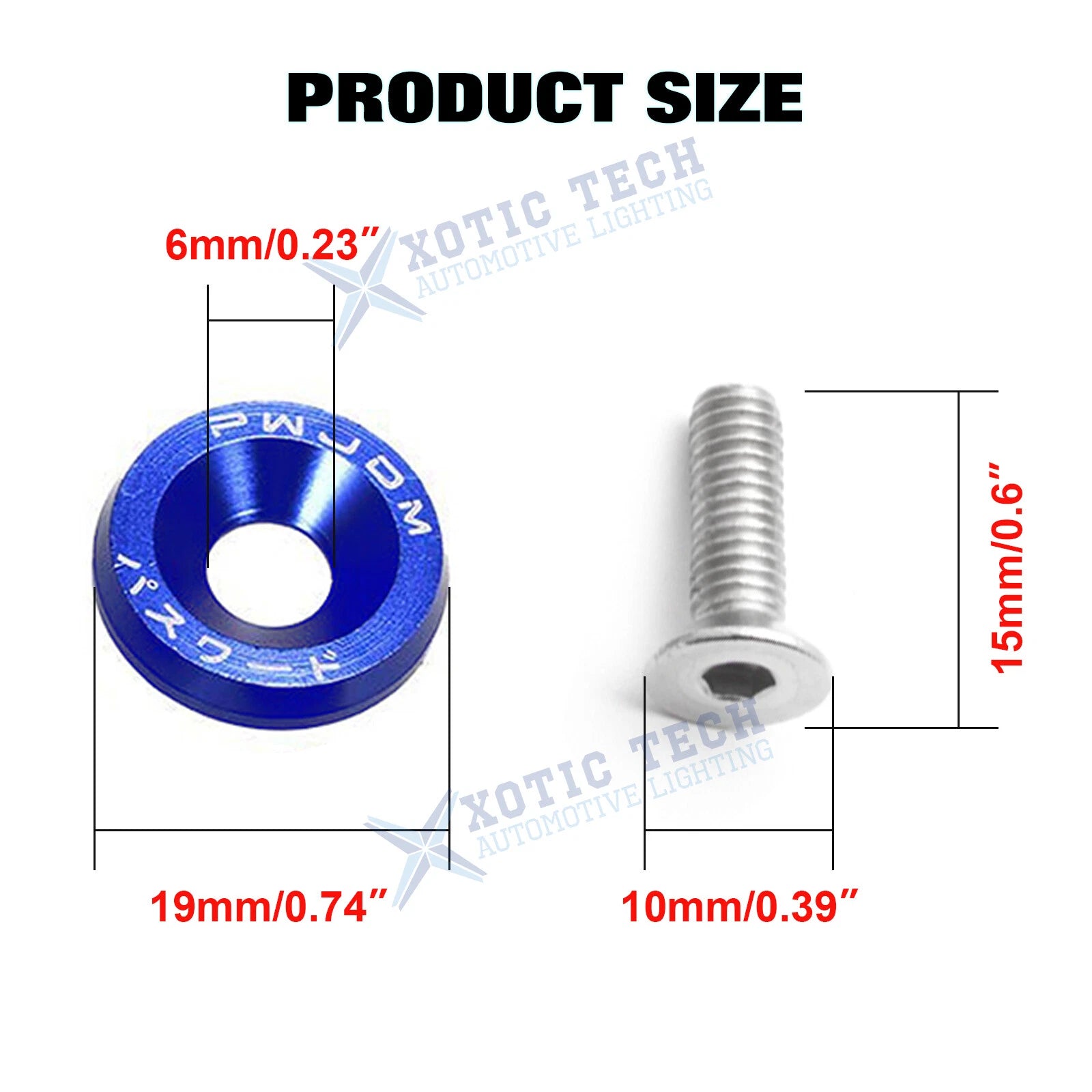 Engine Bay Washer Bolt Quick Release Fasteners Kit for JDM (1990-1999)