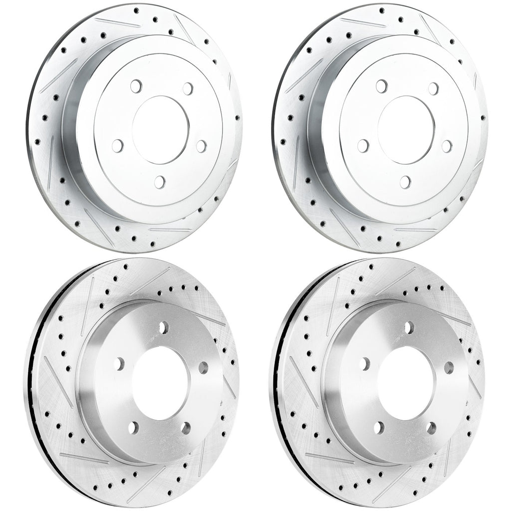 Front & Rear Brake Disc Rotors for Ford F-150 (2004)