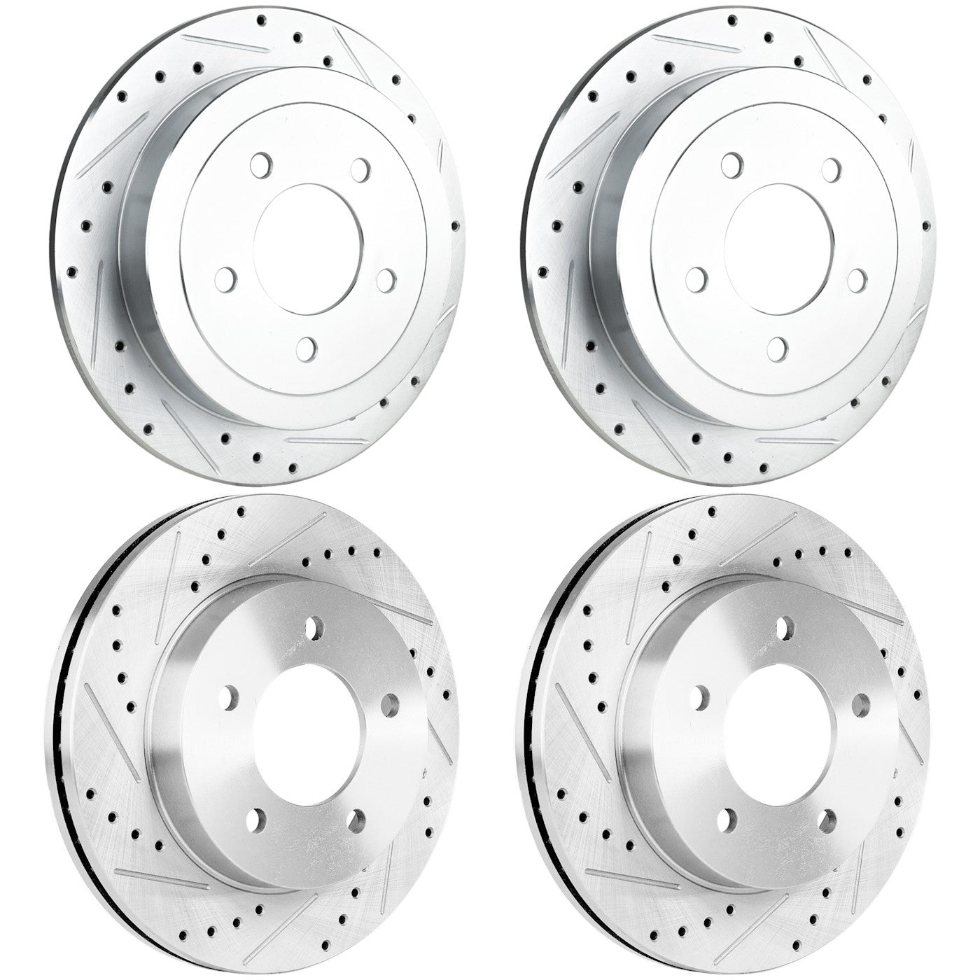 Front & Rear Brake Disc Rotors for Ford F-150 (2004)