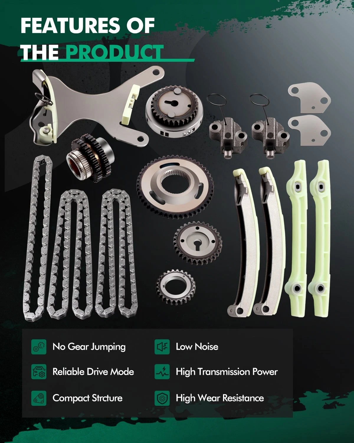 Timing Chain Kit NGC for Dodge Ram 1500, Durango, Dakota, Jeep (2003–2008)