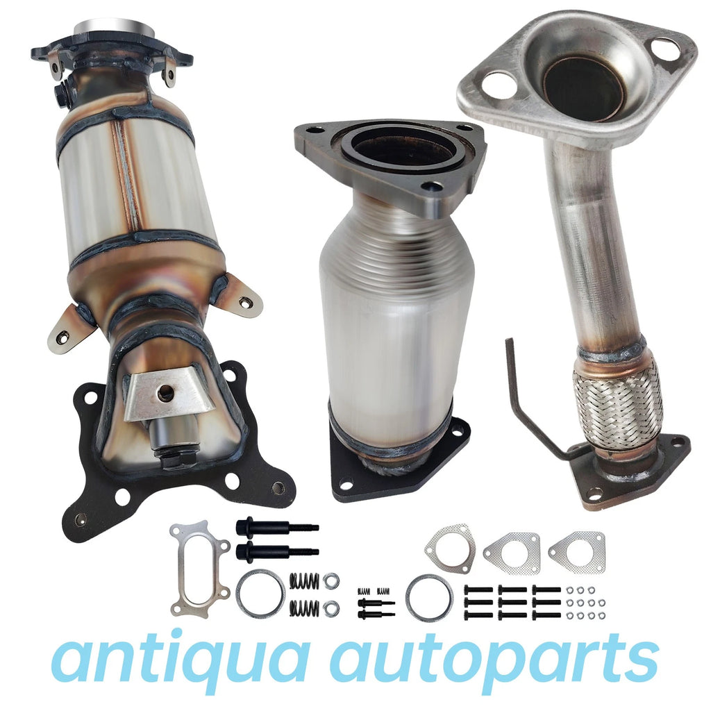 3X Catalytic Converter and Flex Pipe for Honda Accord 2.4L (2008–2012)