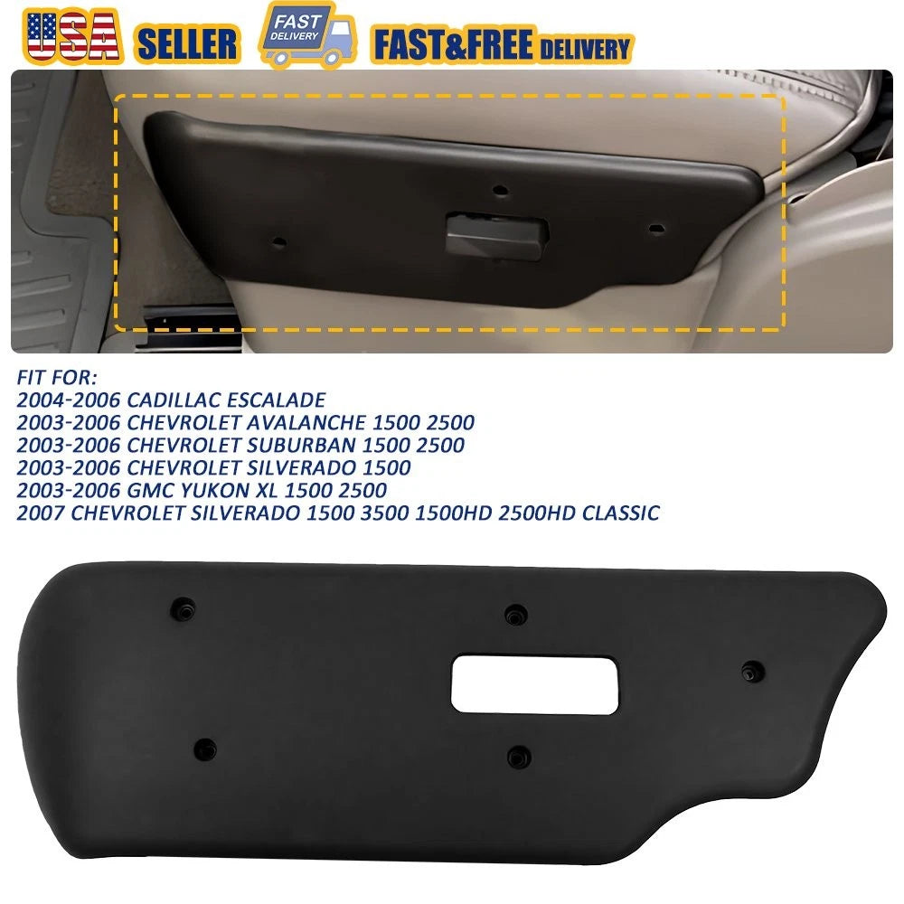 Front Left Seat Switch Bezel for GMC Sierra 1500, Yukon, Chevy Avalanche (2007–2014)