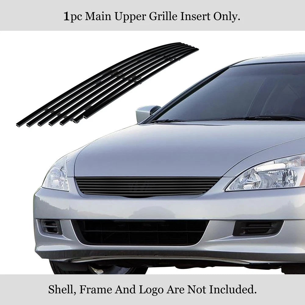Main Upper Stainless Black Grille for Honda Accord Coupe (2006-2007)