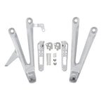 Set of 2 Passenger Footrests Footpegs Bracket for Honda CBR1000RR (2004–2007)