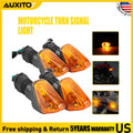 4X Amber Indicator Turn Signal Lights for Kawasaki KLE Versys (2007–2008)
