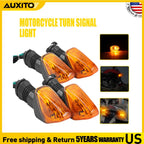 4X Amber Indicator Turn Signal Lights for Kawasaki KLE Versys (2007–2008)