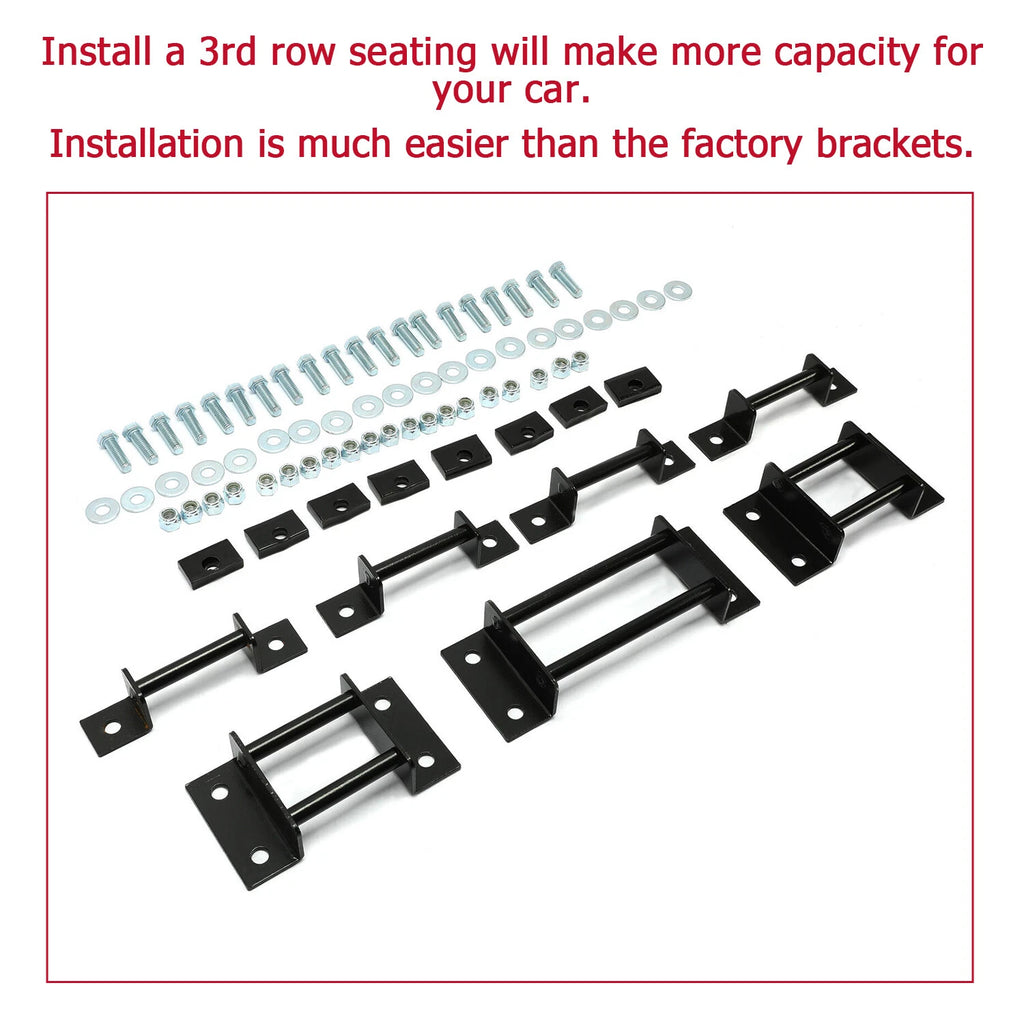3rd Row Seat Brackets with Strikers & Bolts for Chevy Tahoe/GMC Yukon (2000–2014)