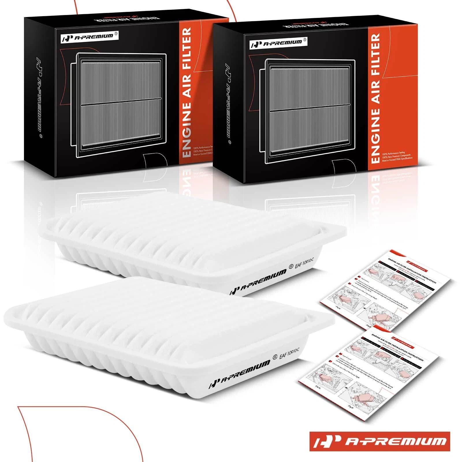 2X Engine Air Filter for Mitsubishi Outlander Lancer (2003–2023)