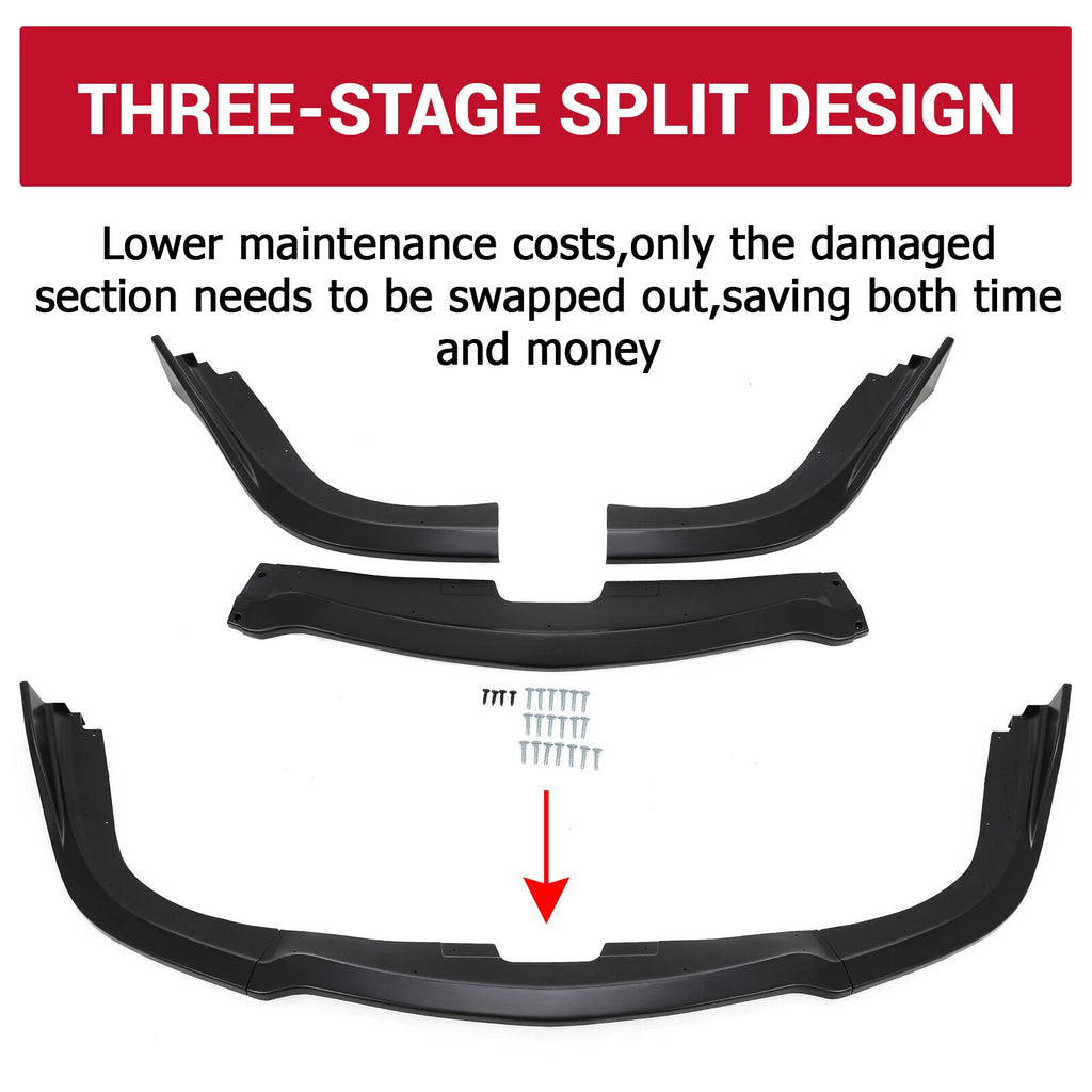 Front Bumper Lip Spoiler Splitter for Subaru Impreza WRX STI (2006-2007)